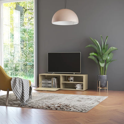 TV-taso Sonoma-tammi 120x34x37 cm tekninen puu