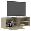 TV-taso Sonoma-tammi 120x34x37 cm tekninen puu