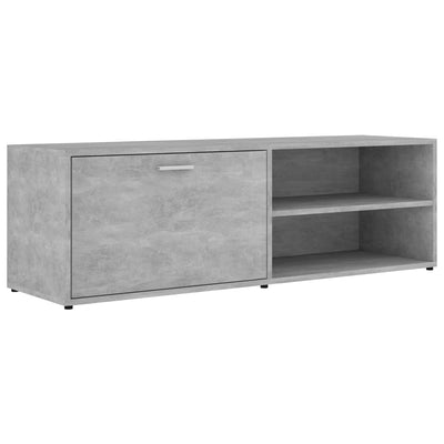 TV-taso betoninharmaa 120x34x37 cm tekninen puu