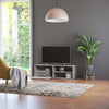 TV-taso betoninharmaa 120x34x37 cm tekninen puu