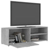 TV-taso betoninharmaa 120x34x37 cm tekninen puu