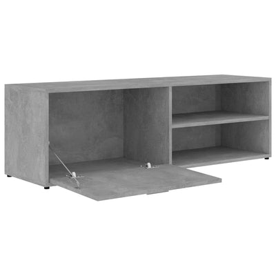 TV-taso betoninharmaa 120x34x37 cm tekninen puu