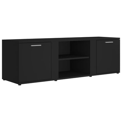 TV-taso musta 120x34x37 cm tekninen puu