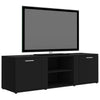 TV-taso musta 120x34x37 cm tekninen puu