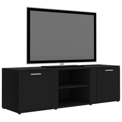 TV-taso musta 120x34x37 cm tekninen puu