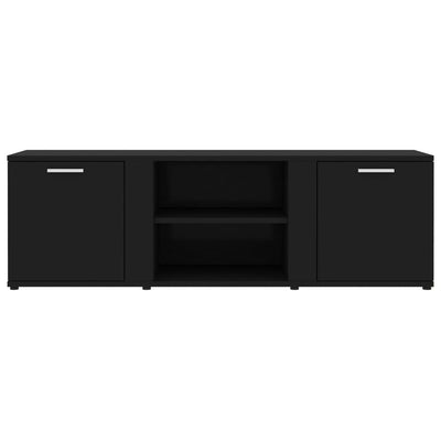 TV-taso musta 120x34x37 cm tekninen puu