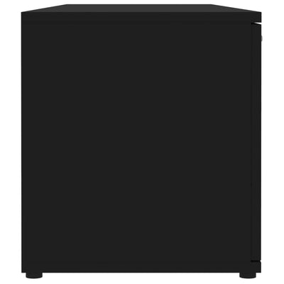 TV-taso musta 120x34x37 cm tekninen puu