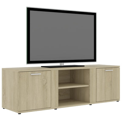 TV-taso Sonoma-tammi 120x34x37 cm tekninen puu