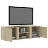 TV-taso Sonoma-tammi 120x34x37 cm tekninen puu