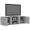 TV-taso betoninharmaa 120x34x37 cm tekninen puu