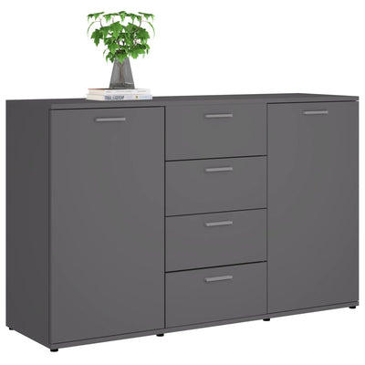Senkki harmaa 120x35,5x75 cm tekninen puu