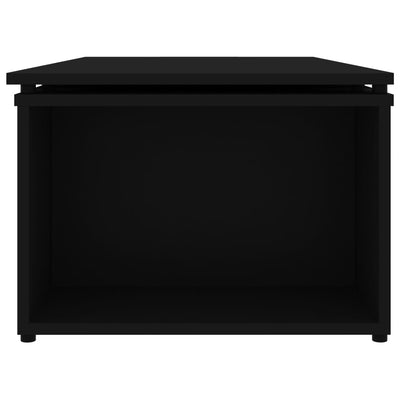 Sohvapöytä musta 150x50x35 cm tekninen puu