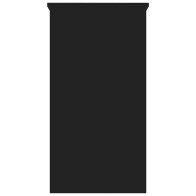 Työpöytä musta 80x40x75 cm lastulevy