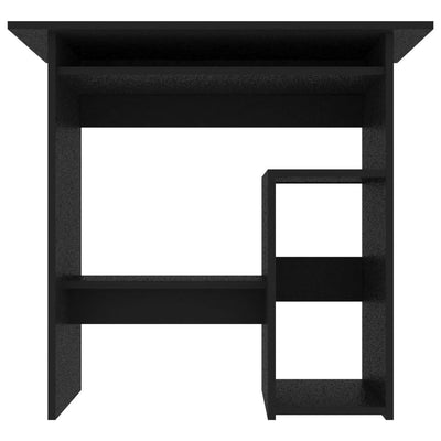 Työpöytä musta 80x45x74 cm tekninen puu