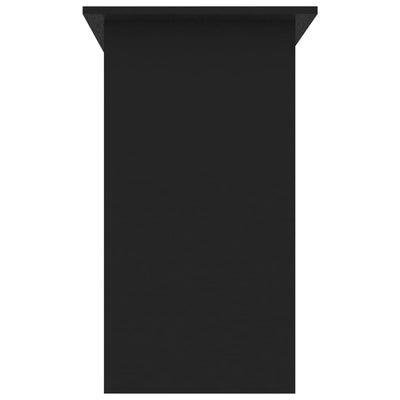 Työpöytä musta 80x45x74 cm tekninen puu