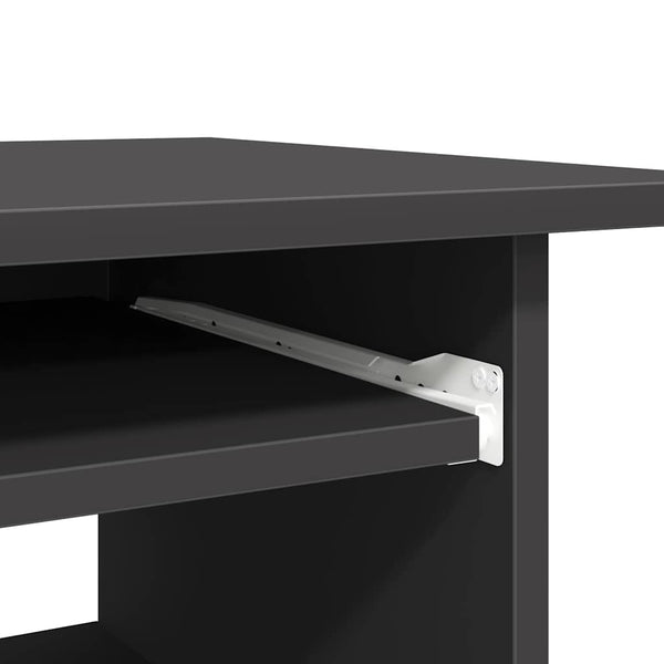 Työpöytä harmaa 80x45x74 cm lastulevy