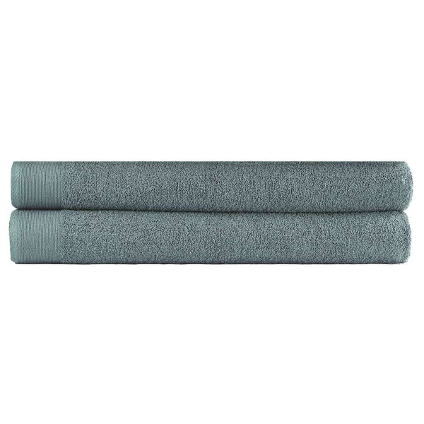 Saunapyyhesetti 2 kpl puuvilla 450 g/m² 80x200 cm vihreä
