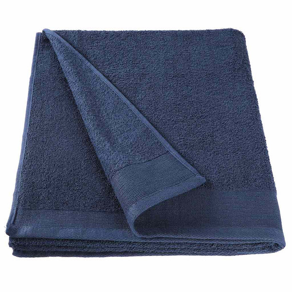 Kylpypyyhesetti 2 kpl puuvilla 450 g/m² 100x150cm laivastonsin.