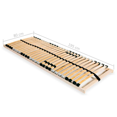 Sängyn sälepohjat 2 kpl 28 säleellä 7 vyöhykettä 80x200 cm