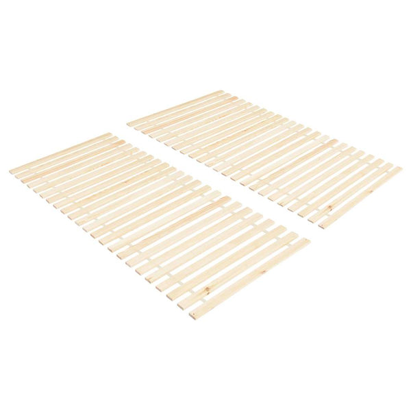 Rullattavat sängyn sälepohjat 2 kpl 23 sälettä 90x200 cm mänty