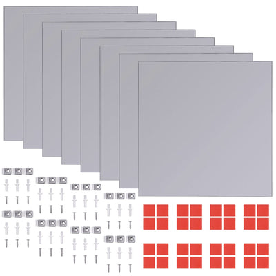 Kehyksettömät peililaatat lasi 16 kpl 20,5 cm