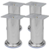 Sohvanjalat 8 kpl pyöreät kromi 120 mm