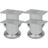 Sohvanjalat 8 kpl pyöreät kromi 60 mm