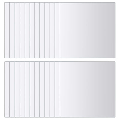 Peililaatat 48 kpl neliö lasi