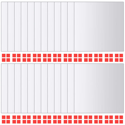Peililaatat 48 kpl neliö lasi