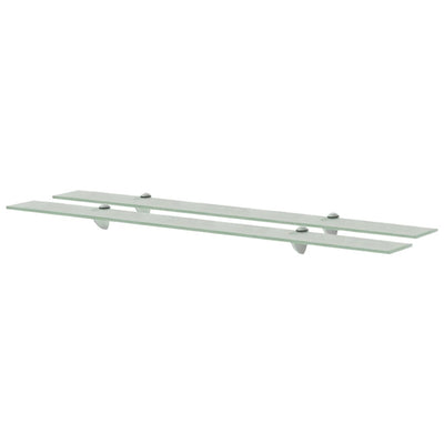 Kelluvat hyllyt 2 kpl lasi 100x10 cm 8 mm