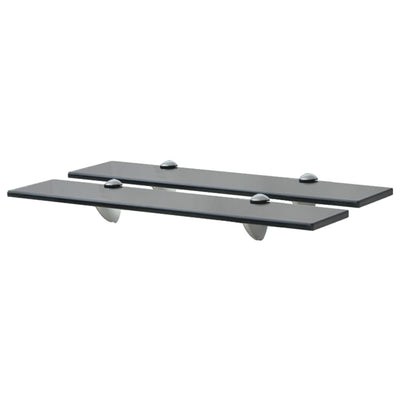 Kelluvat hyllyt 2 kpl lasi 50x20 cm 8 mm