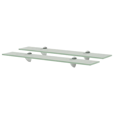 Kelluvat hyllyt 2 kpl lasi 60x20 cm 8 mm