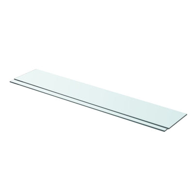 Hyllyt 2 kpl kirkas lasi 90x15 cm