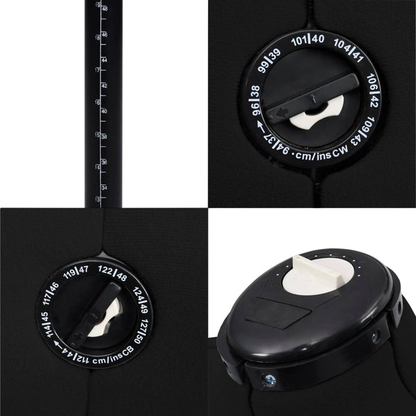 Musta säädettävä mallinukke nainen Marsilia L koko 44-50