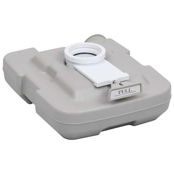 Kannettava retkeily-WC harmaa 10 + 10 l