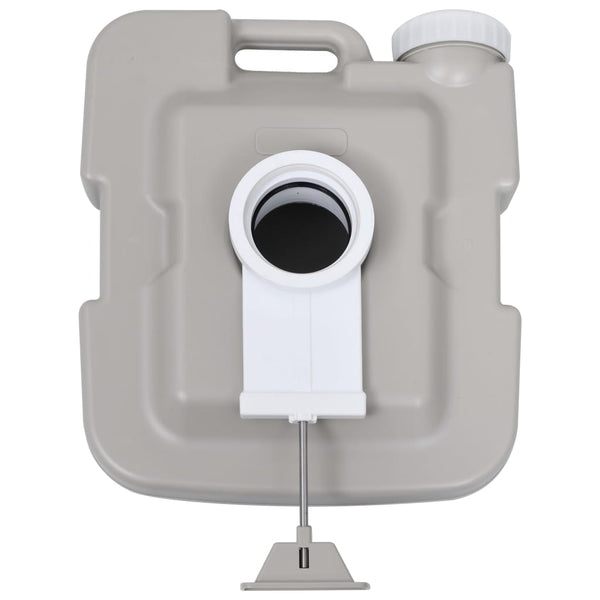 Kannettava retkeily-WC harmaa 10 + 10 l