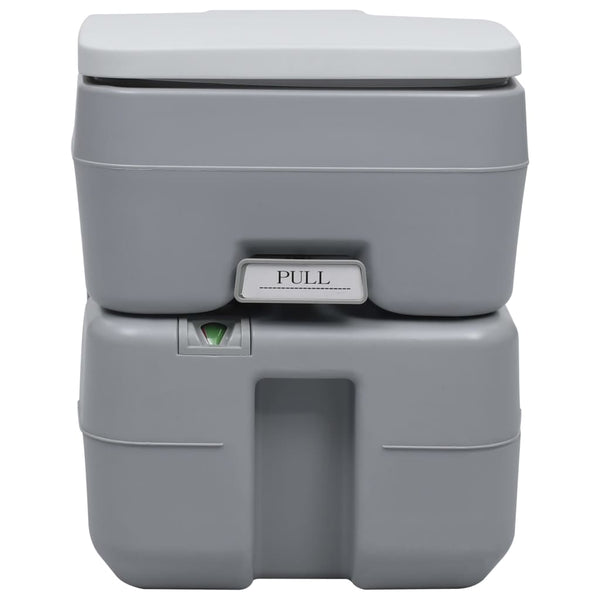 Kannettava retkeily-WC harmaa 20 + 10 l