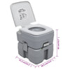 Kannettava retkeily-WC harmaa 20 + 10 l