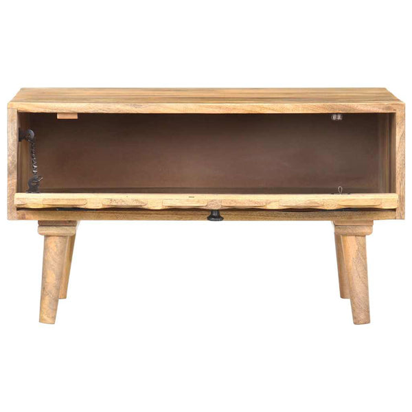 Sohvapöytä 68x68x38 cm täysi mangopuu