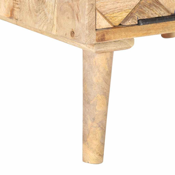 Sohvapöytä 68x68x38 cm täysi mangopuu