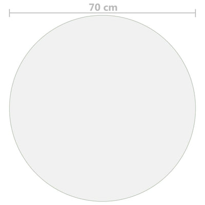 Läpinäkyvä pöytäsuoja Profirel Ø 70cm 2 mm (pvc)