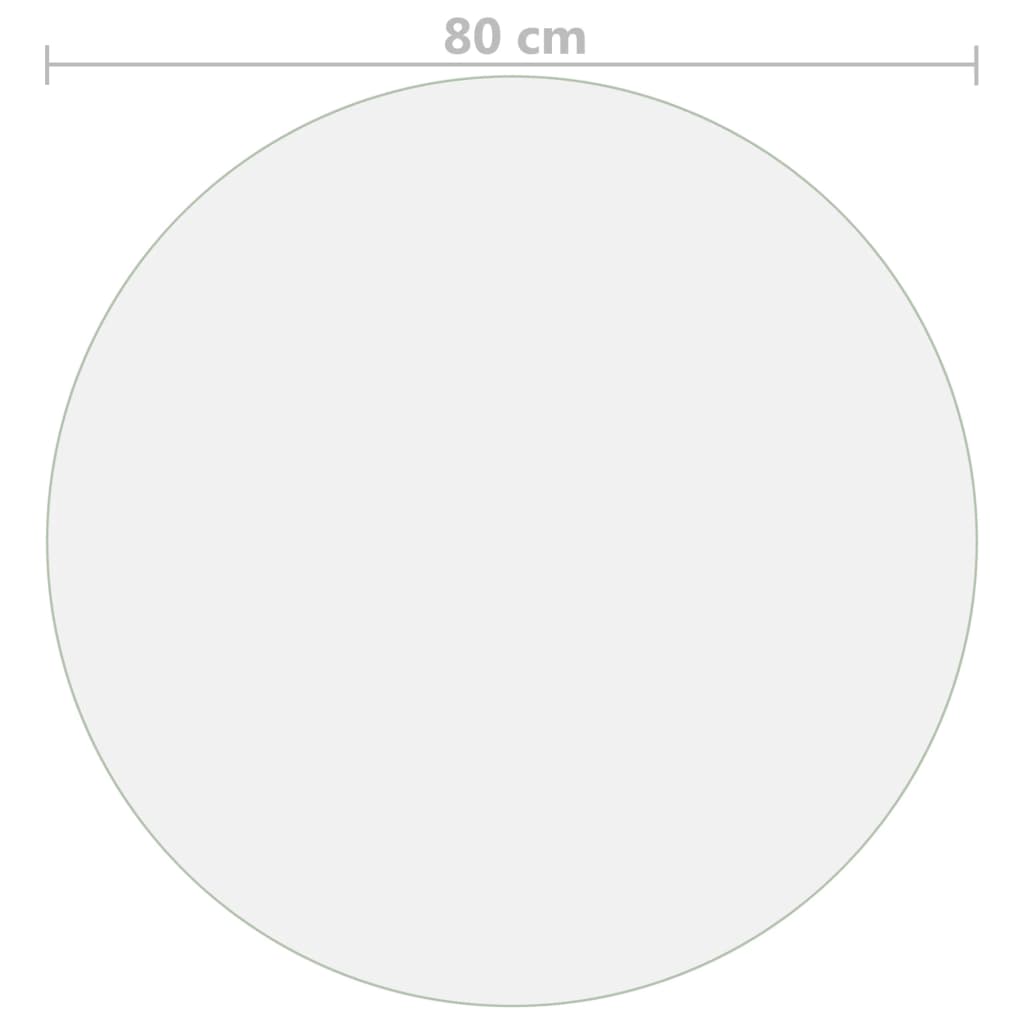 Läpinäkyvä pöytäsuoja Profirel Ø 80cm 2 mm (pvc)