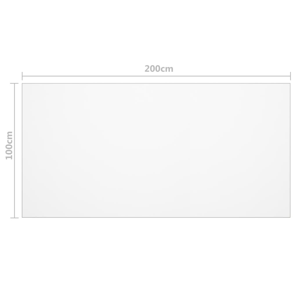 Läpinäkyvä pöytäsuoja Artorex 200x100cm (2 mm pvc)