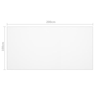 Läpinäkyvä pöytäsuoja Artorex 200x100cm (2 mm pvc)