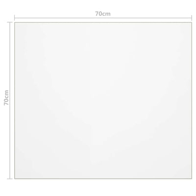 Läpinäkyvä pöytäsuoja Artorex 70x70cm (2 mm pvc)