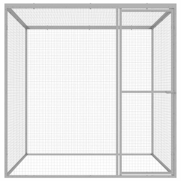 Galvanoitu kissahäkki Aliyah 1,5x1,5x1,5 m (teräs)