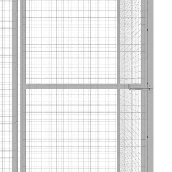 Galvanoitu kissahäkki Aliyah 1,5x1,5x1,5 m (teräs)