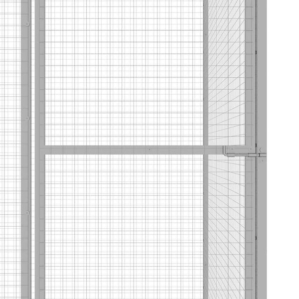 Galvanoitu kissahäkki Aliyah 3x3x2,5 m (teräs)