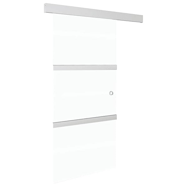 Liukuovi soft-stopeilla ESG-lasi ja alumiini 90x205 cm