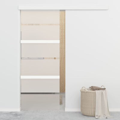 Liukuovi soft-stopeilla esg-lasi ja alumiini Alaxandru 76x205cm